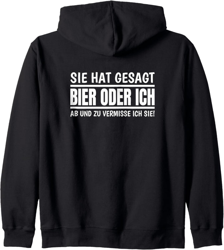 Sie Hat Gesagt Bier Oder Ich Lustiges Sprüche Kapuzenjacke