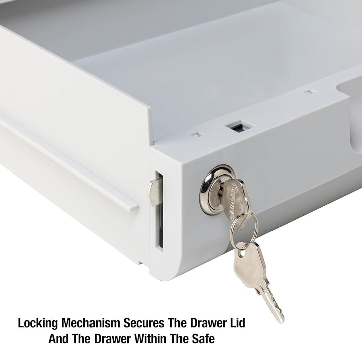 SentrySafe Locking Drawer Zubehör, weiss, for SFW082 and SFW123 Abschliessbare Schublade, Abschliess