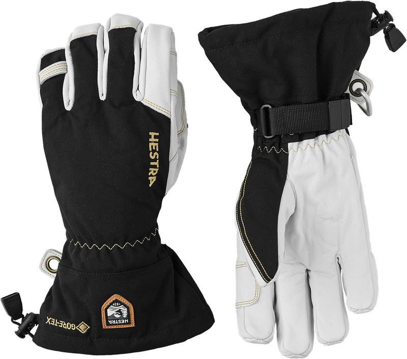 Hestra Army Leather Gore-Tex Long Warm Ski/Ride Glove UK-Grösse 5 Schwarz, UK-Grösse 5 Schwarz