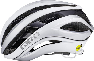 Giro Aether MIPS Strassenhelm Small/51-55 cm matte white/silver, Small/51-55 cm matte white/silver