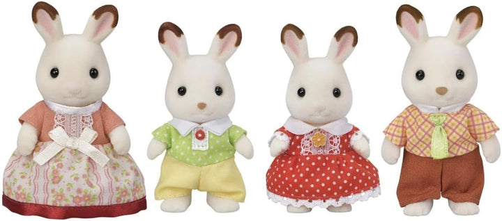 SYLVANIAN FAMILIES 5655 Schokoladenhasen Familie NEU & - 5286 - Badezimmer im Landhausstil, klein Bu