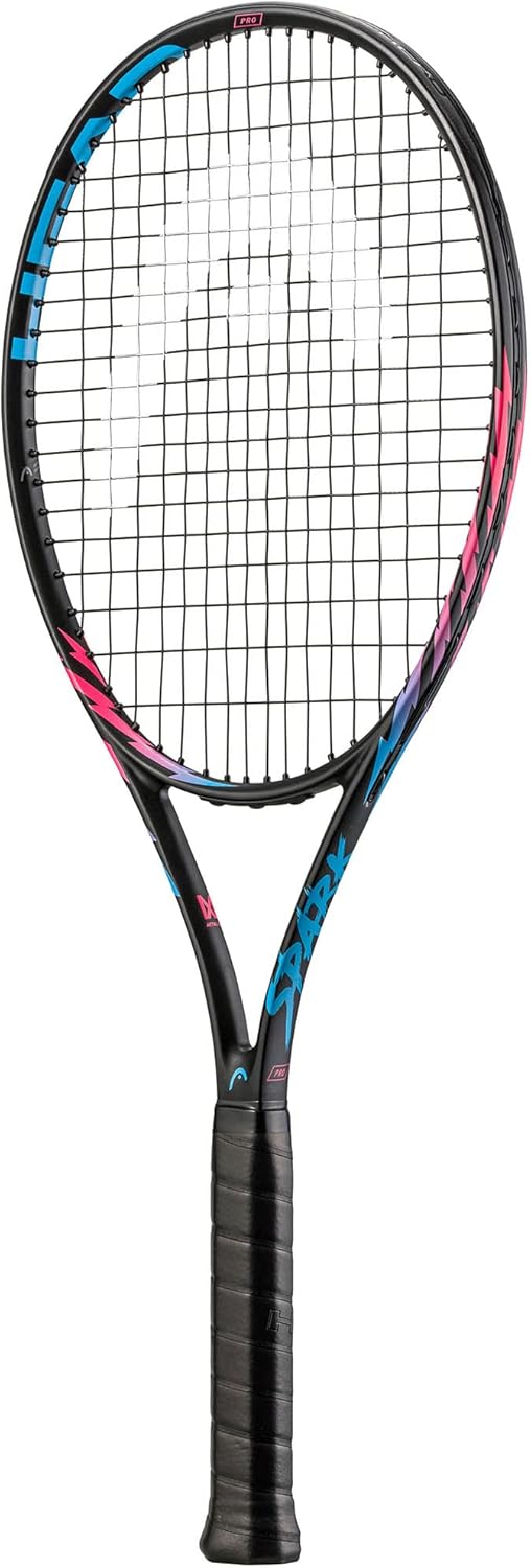 HEAD Unisex – Erwachsene Mx Spark Pro Tennis Racquet Griffstärke 2 Schwarz, Griffstärke 2 Schwarz