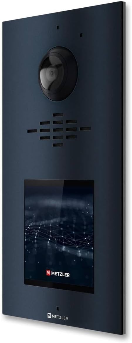 Metzler VDM10 2.0 modulare Video Türsprechanlage in Anthrazit - 2-Draht - Türklingel mit HD-Kamera,