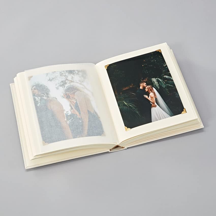 Semikolon 367182 Foto-Album Classic Medium Wedding Edition - 21,6x25,5 cm, 80 Seiten cremeweiss, 160