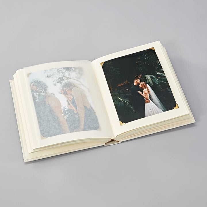 Semikolon 367182 Foto-Album Classic Medium Wedding Edition - 21,6x25,5 cm, 80 Seiten cremeweiss, 160