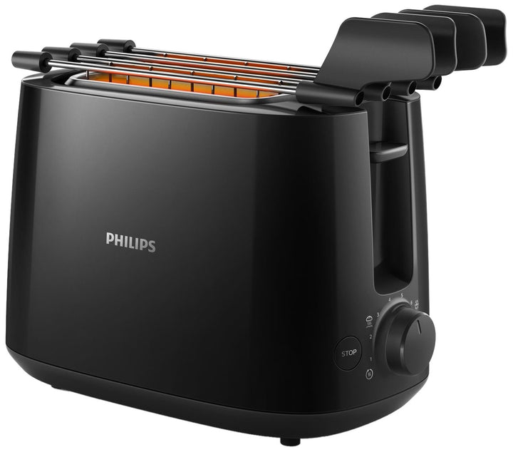 Philips Daily Collection hd2583/90 8slice (S) 600 W schwarz (8 Slice Toaster – (S), Schwarz, Kunstst