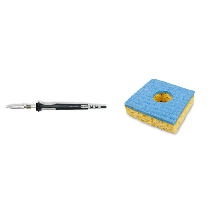 ERSA 0890CDJ Lötkolben RT 80 & Reinigungsschwamm für Lötspitzen Bundle mit Reinigungsschwamm für Löt