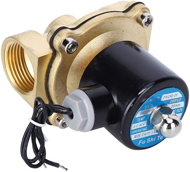 DC 12V 1 Zoll Messing 2-Wege-Magnetventil mit 2 Positionen und normalerweise geschlossenem Elektroma