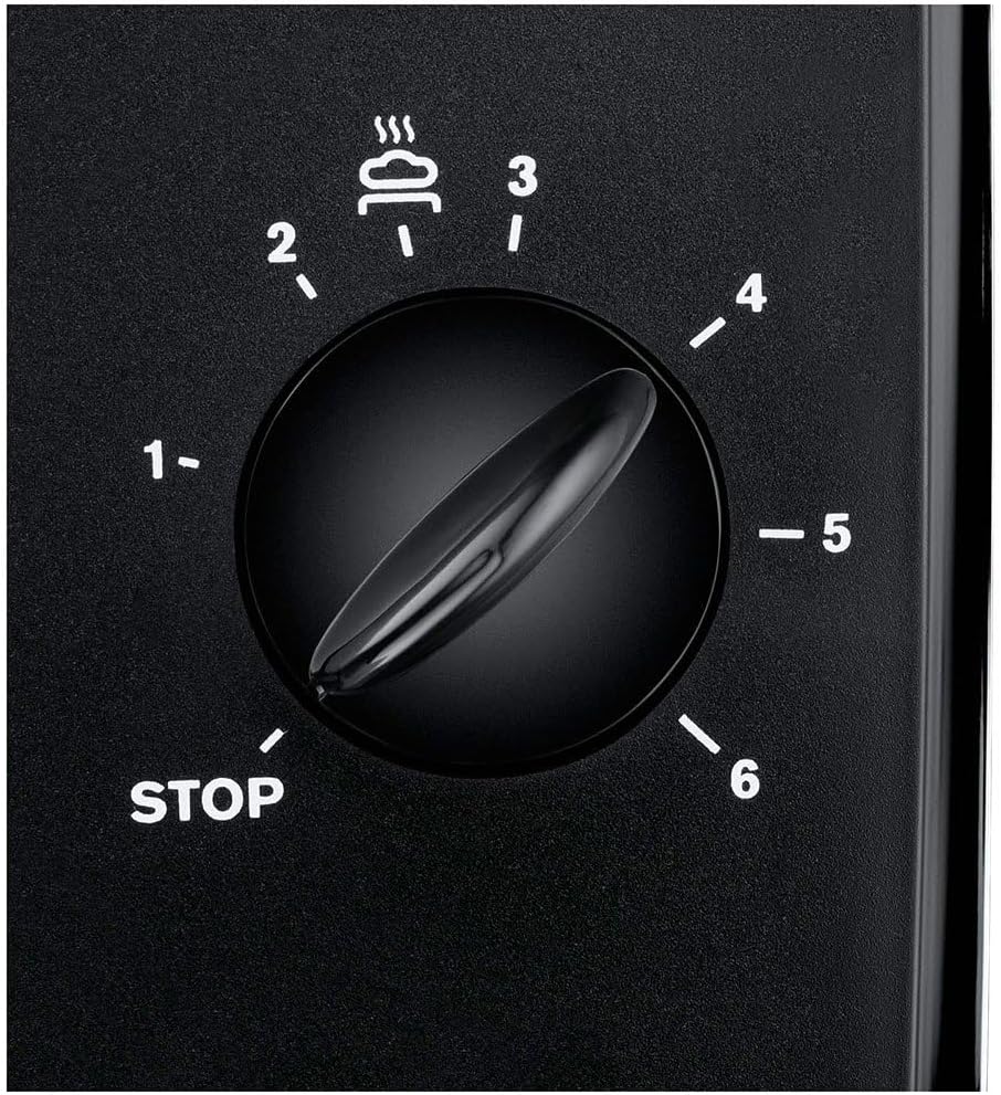 Krups Pro Aroma Toaster, 6 Toasterstufen, integrierter Brötchenwärmer, herausnehmbare Krümelschublad