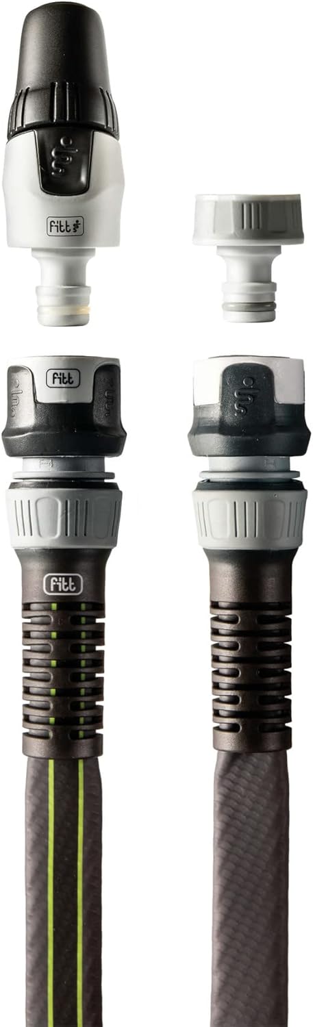 FITT Force 5/8" 15 m - Wasserschlauch für den Garten zur Bewässerung, kompakt, leicht und robust für