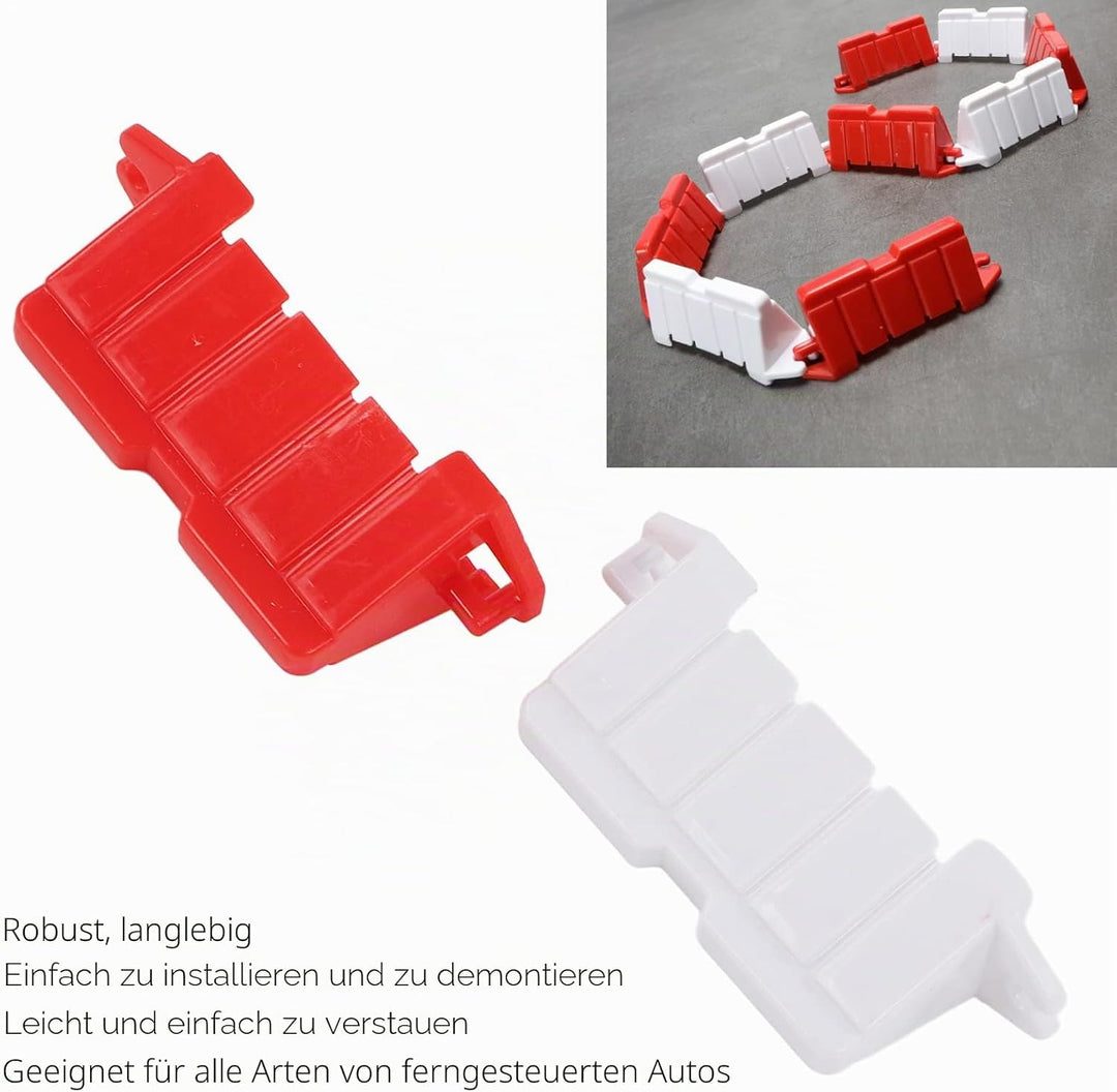RC-Auto-Barriere, 120 Stück, Ferngesteuertes Auto, DIY, Rennstrecke, Strassenbarriere, Driften, Renn