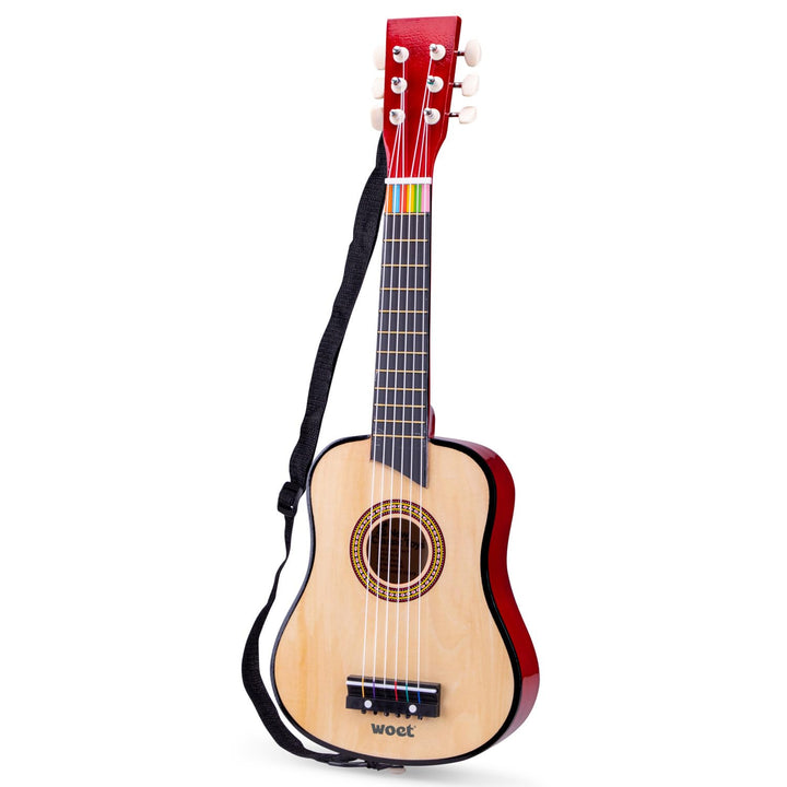 New Classic Toys - 10304 - Musikinstrument - Spielzeug Holzgitarre - Deluxe - Naturell, Kinder (Unis