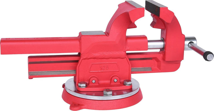 KS Tools 914.0030 Schraubstock mit Rundteller, 125 mm