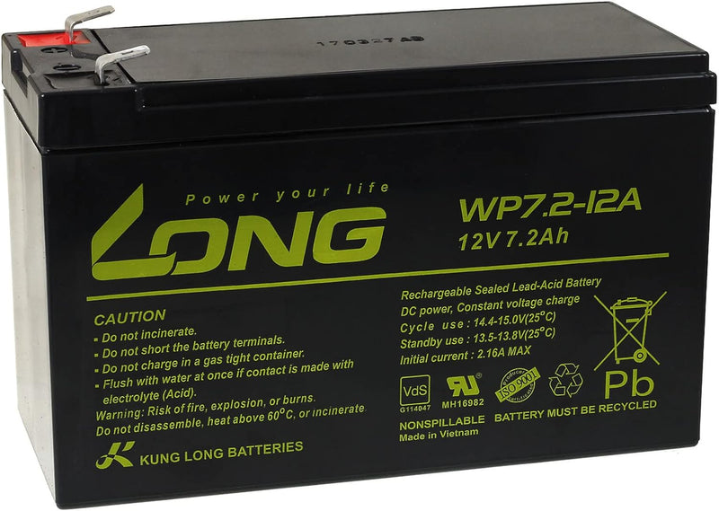 akku-net KungLong Ersatzakku für USV APC Back-UPS 650, 12V, Lead-Acid