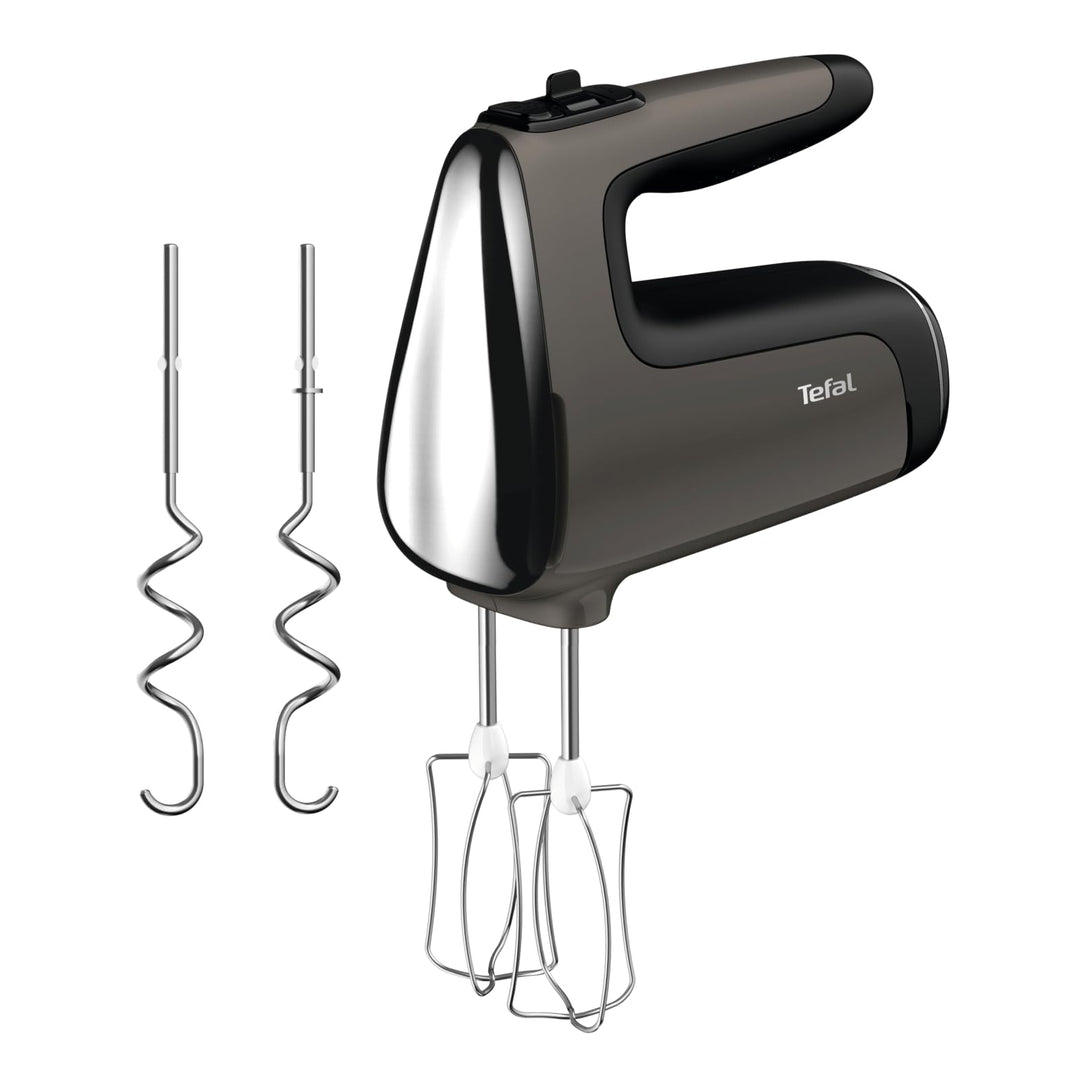 Tefal HT650E Power Mix Silence Handmixer | 600 Watt | variabler Geschwindigkeitsregler | Turbo- und