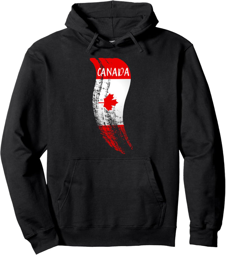 Kanada Flaggen Retro Kanada Ahornblatt Pullover Hoodie