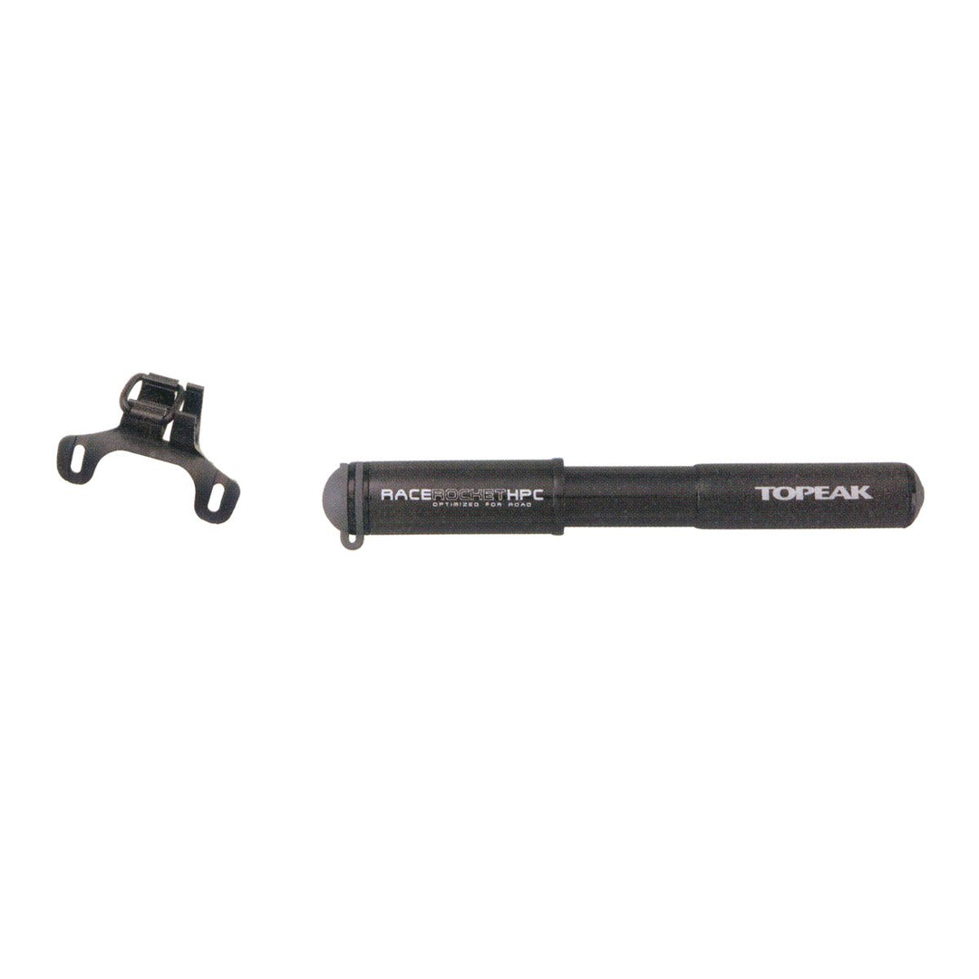 TOPEAK Racerocket HPC - Luftpumpe mit Vollcarbon Body Schwarz 18x2.1x2.6 cm, Schwarz 18x2.1x2.6 cm