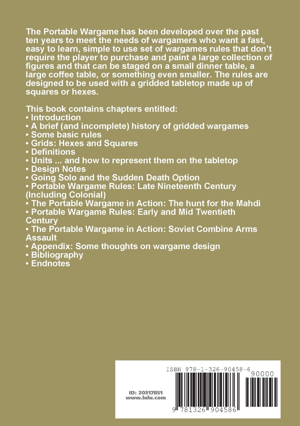 The Portable Wargame, Taschenbuch