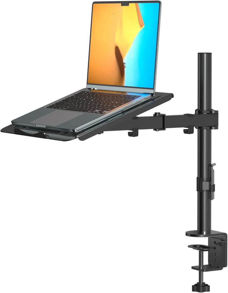 suptek Monitor Arm mit Laptop Halterung Volleinstellbar für 13"-27" Bildschirme Volleinstellbar (40c