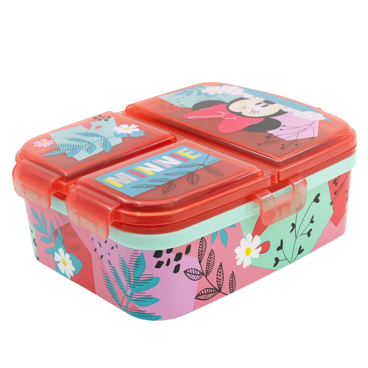 Stor BROTDOSE MIT MEHREREN FÄCHERN XL | MINNIE MOUSE MOUSE BEING MORE MINNIE MOUSE, Rosa