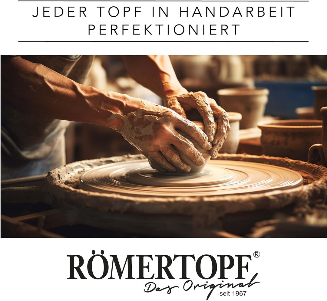 Römertopf Zwiebeltopf aus Naturton Frische-Topf Maxi Keramik Vorratstopf 2,8 Liter 1,9 Kg, 1,9 Kg