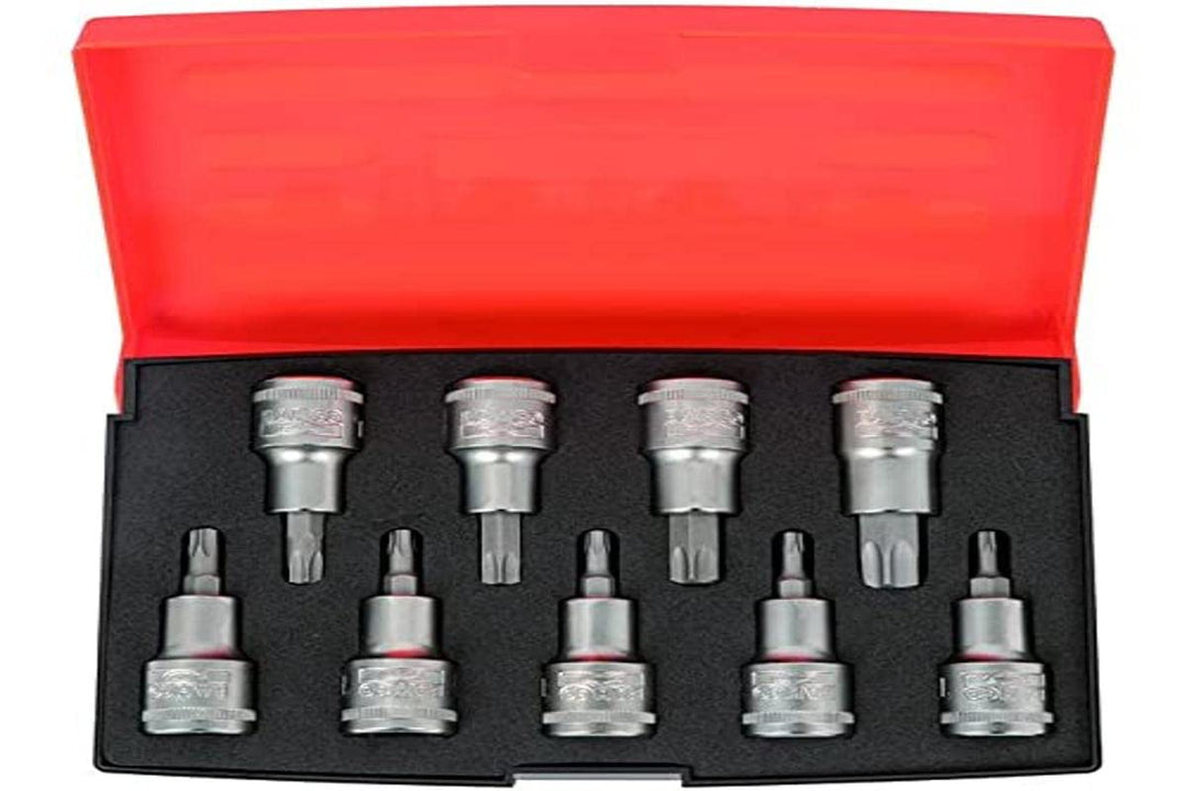 Bahco BAHS9TORX BHS9TORX Juego Vasos 1/2, Naranja