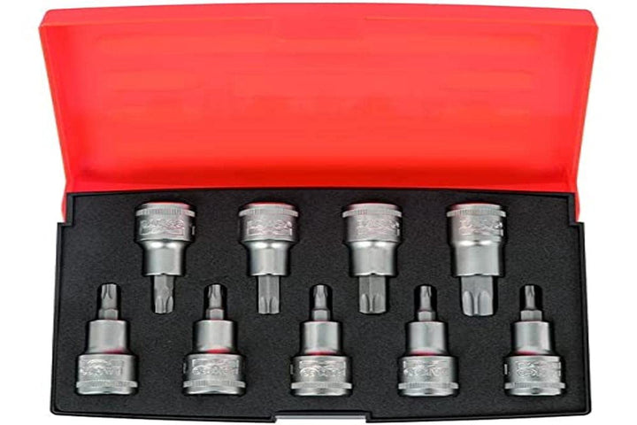 Bahco BAHS9TORX BHS9TORX Juego Vasos 1/2, Naranja