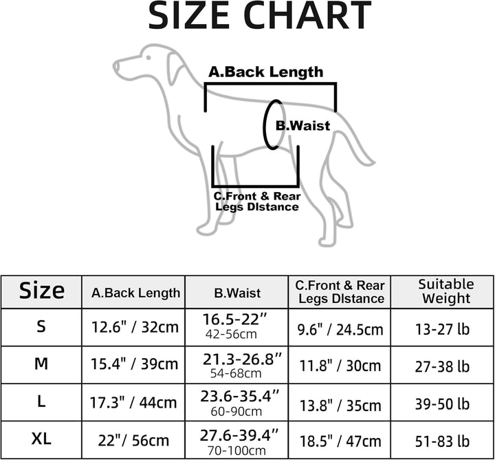 Hundetragetasche, Notfallrucksack für Haustiere, Beine, Unterstützung & Rehabilitation, Hunde-Liftge