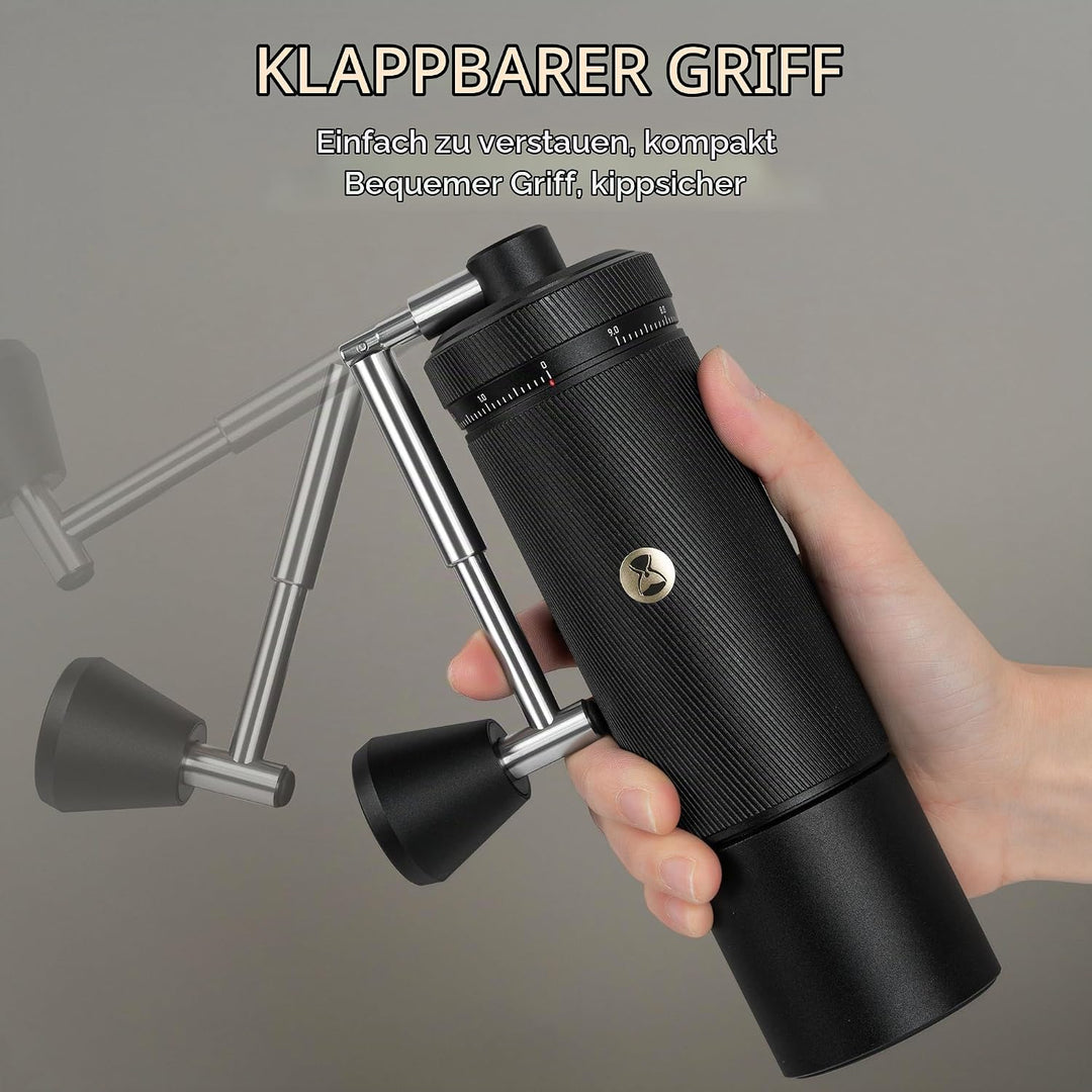TIMEMORE Chestnut S3 Manual Kaffeemühle, mit numerischer externer Einstellung, Vollmetallgehäuse und
