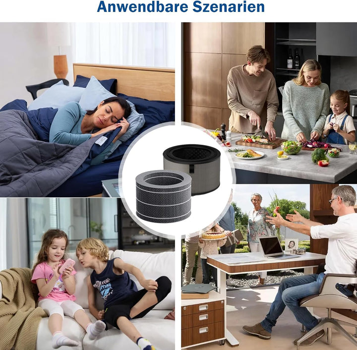 FY3400 FY3401 Ersatzfilter Set für Philips 3400 Serie AC3420/10 AC3421/13 2-in-1 Luftreiniger und Lu