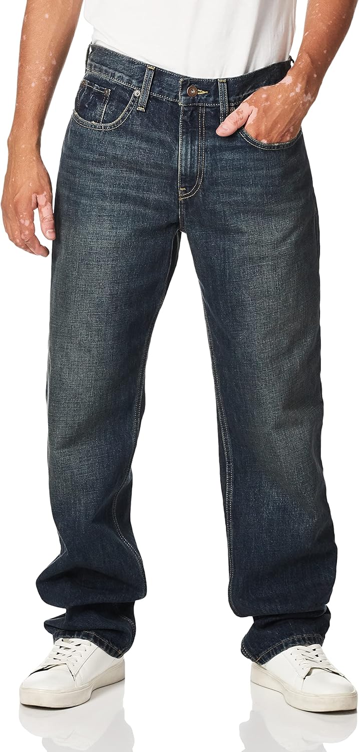 Nautica Herren Lockerer Passform Jeans, Rigger Blue