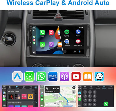 Android Car Radio Wireless CarPlay Android Car for Mercedes-Benz A Class/B Class / W245 Viano Vito W