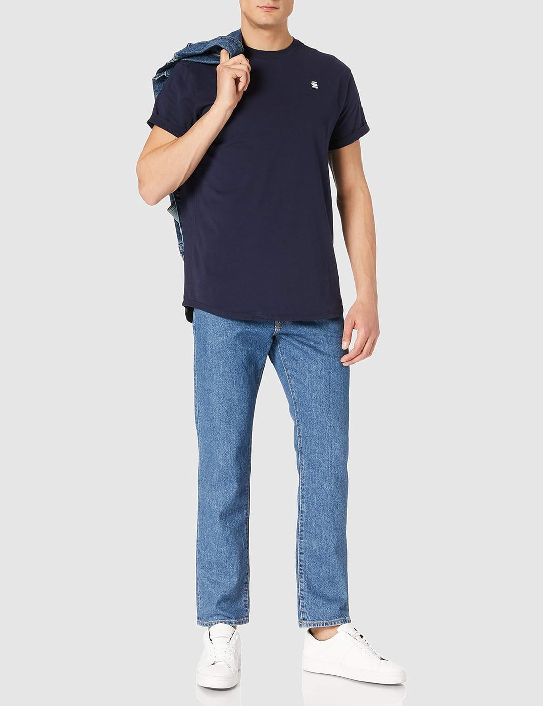 G-STAR Herren Lash Jersey T-Shirts, Blau (Sartho Blue D16396-b353-6067)