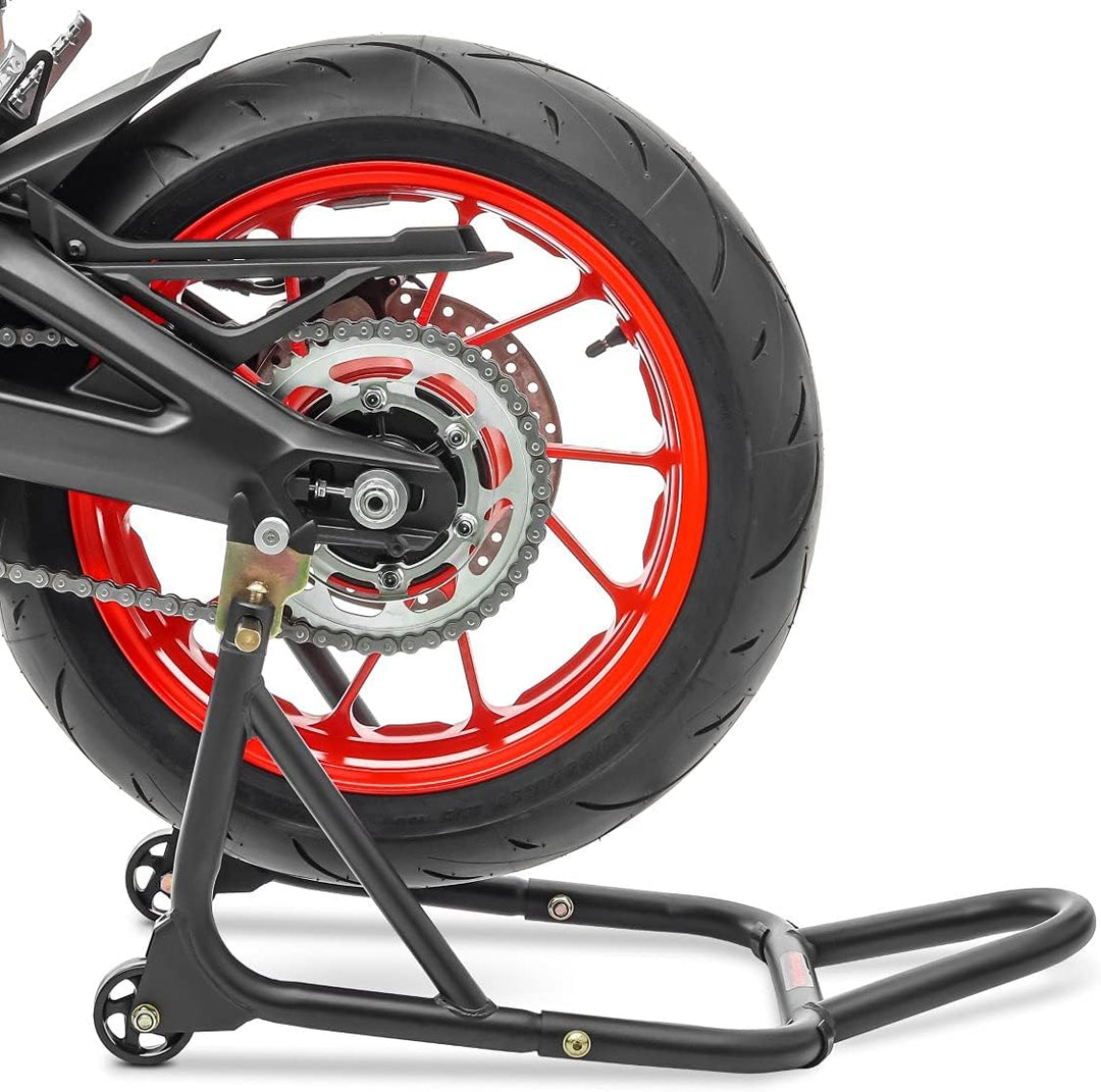 ConStands - Motorrad Montageständer für KTM 125 Duke / 200 Duke / 390 Duke Schwarz-Matt Hinten XM Ra