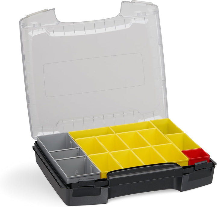 Sortimentskoffer Kunststoff | i-BOXX 72 3er Set (schwarz) mit Insetboxen H3, B3 &amp; C3 | Für i-BOXX RA