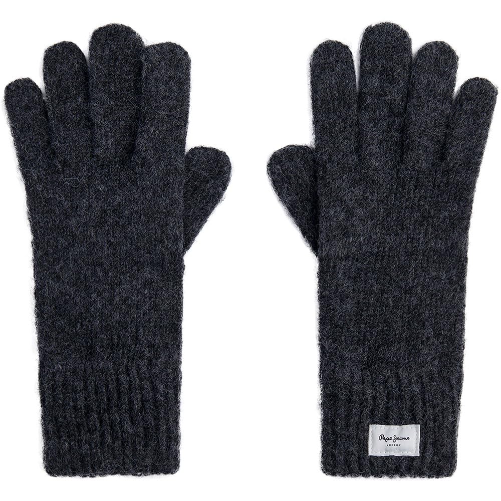 Pepe Jeans Damen Wallis Gloves Handschuhe Einheitsgrösse Grau (Dunkelgrau Meliert), Einheitsgrösse G