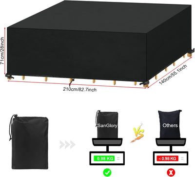 SanGlory Abdeckung für Gartenmöbel, Outdoor Abdeckhaube Gartenmöbel Schutzhüllen für Gartenmöbel Was