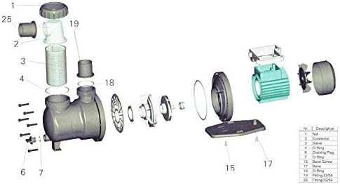 OKU Obermaier Klarsichteinsatz Vorfilterdeckel für SPS Filterpumpen
