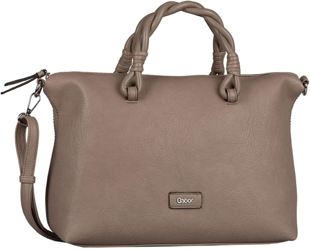 Gabor Damen Maja Henkeltasche mit langem Schulteriemen 36 x 12,5 x 22,5 (LxBxH) Taupe, 36 x 12,5 x 2