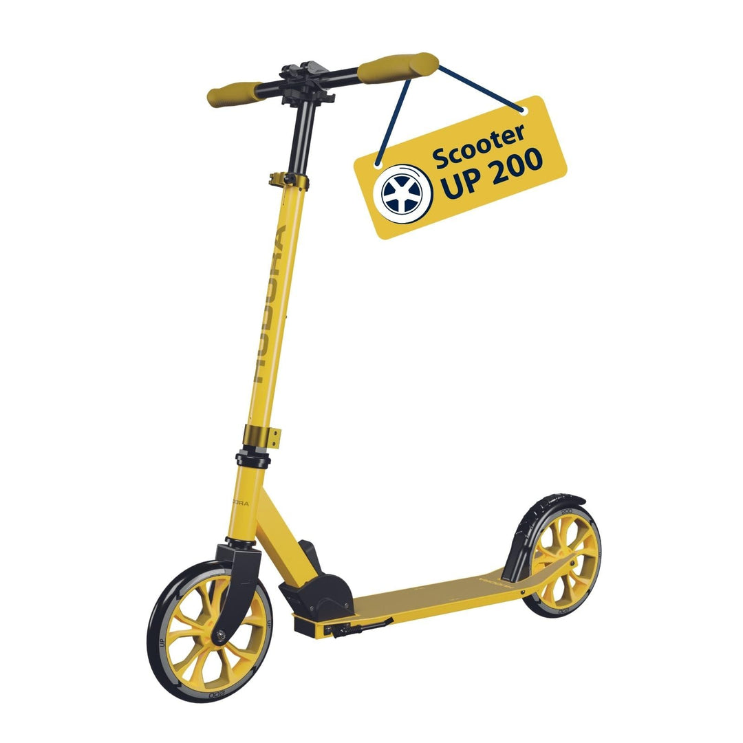 HUDORA Scooter Up 200 - Geräuscharmer Aluminium-Roller für bis zu 100kg - Höhenverstellbarer & zusam