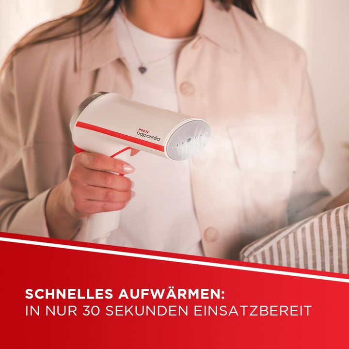 Polti Vaporella Vertical Styler GSM50, Tragbarer Dampfglätter mit Klappgriff, 30 Sek. Aufheizzeit, F