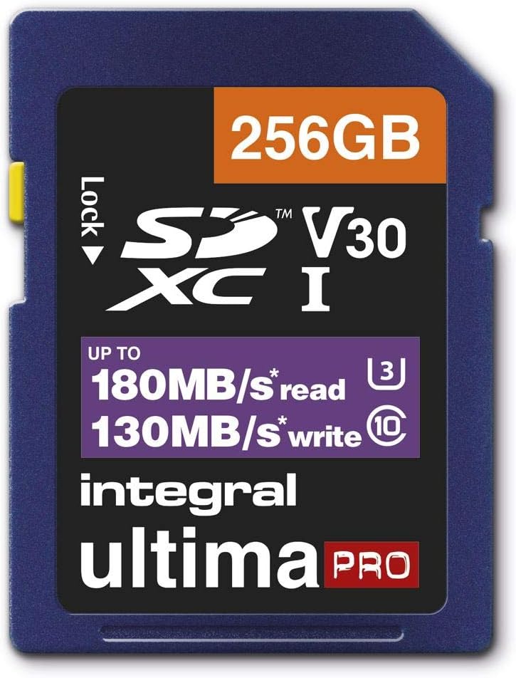 Integral 64 GB SD-Karte 4K Ultra-HD-Video High Speed SDXC V30 UHS-I U3 Class 10 Speicherkarte bis zu