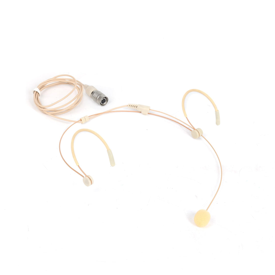 Kabelgebundenes Headset-Mikrofon, Doppeltes Over-Ear Kondensator-Kopfbügelmikrofon kompatibel mit Au