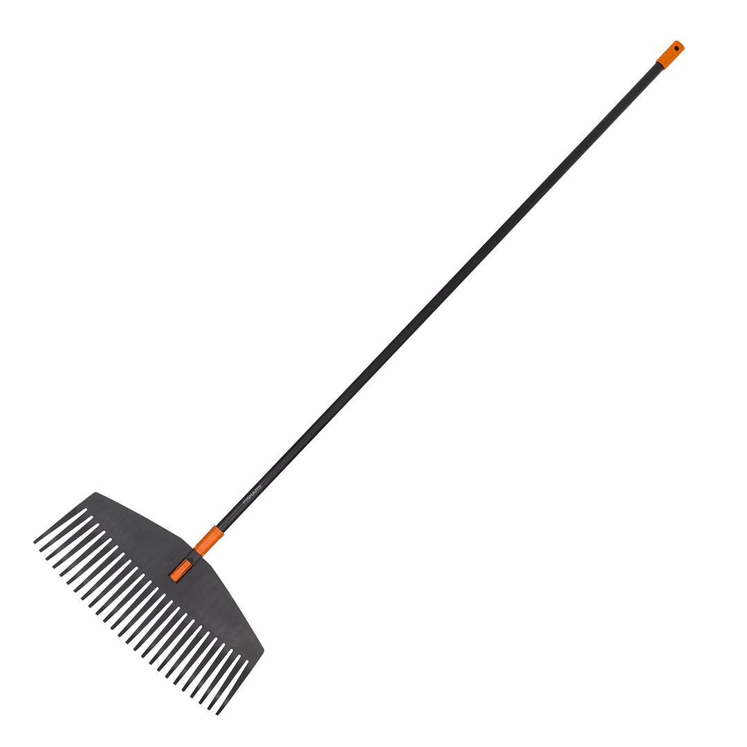 Fiskars Laubbesen, 25 Zinken, Länge: 175 cm, Breite: 52 cm, Kunststoff-Zinken/Aluminium-Stiel, Schwa