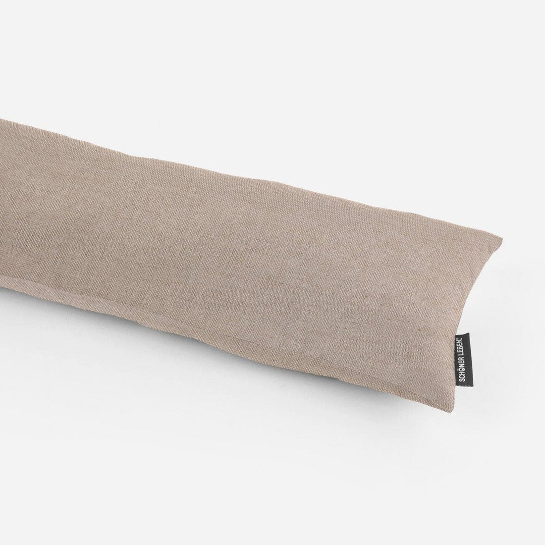 SCHÖNER LEBEN. Zugluftstopper Fenster in dezentem Uni-Natur-Ton, Auswahl:80cm Länge ca. 80x15x15cm,