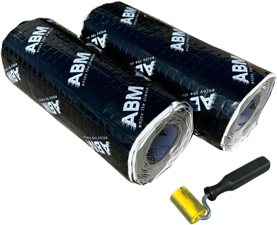 ABM Alubutyl 2 Rollen (2,5 mm x 40 cm x 5 Meter) zusammen2 m² Dämmmatte Anti Dröhn Sounddämmung Dämm