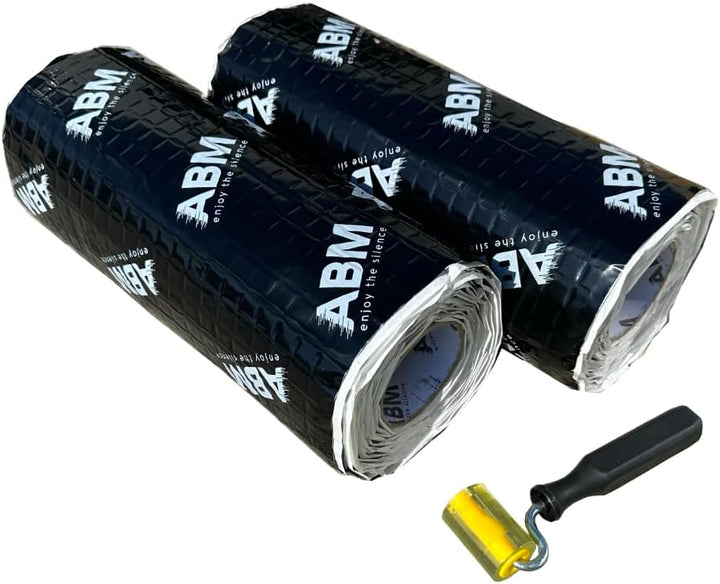 ABM Alubutyl 2 Rollen (2,5 mm x 40 cm x 5 Meter) zusammen2 m² Dämmmatte Anti Dröhn Sounddämmung Dämm