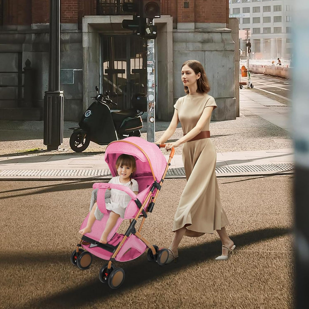 OHMG Kinderwagen, Kinderbuggy, Liegewagen, Sportwagen, Buggy, Zusammenklappen, Breite und tiefe Sitz