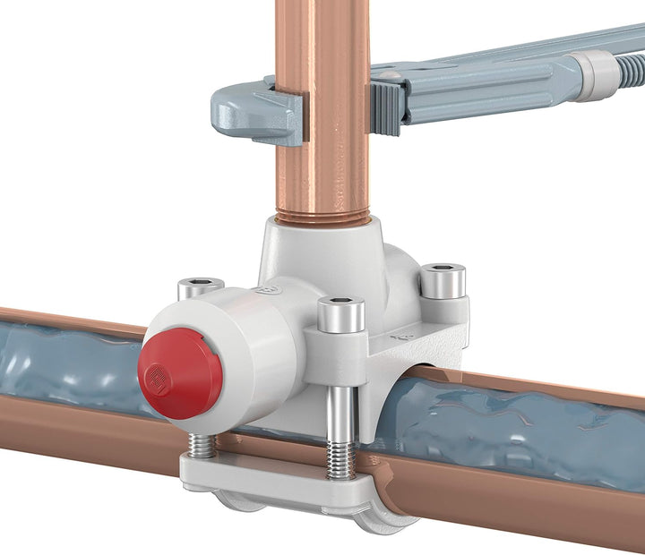 Flamco T-plus Messing 35 x R3 / 4 Abzweigrohr, anbohrschelle, Wasserrohrabzweigrohr, Optimale Abdich