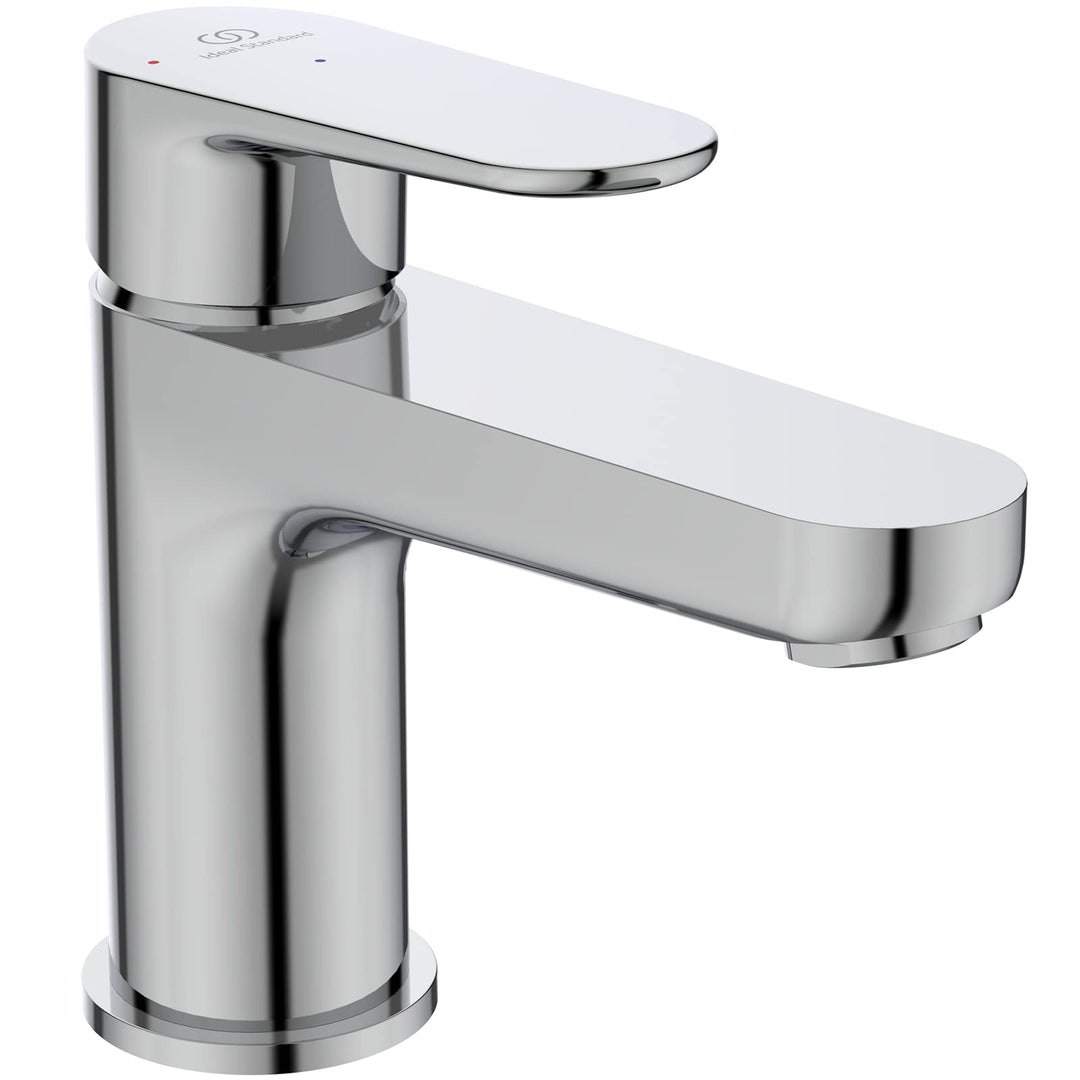 Ideal Standard BC697AA Cerafine O Waschtischarmatur mit Zugknopf-Ablaufgarnitur